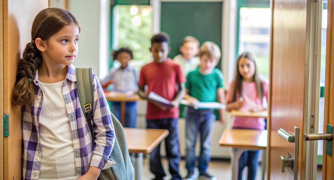 the student leaves the classroom mainly during lessons