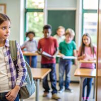 the student leaves the classroom mainly during lessons