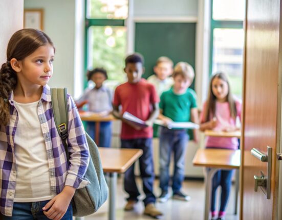 the student leaves the classroom mainly during lessons