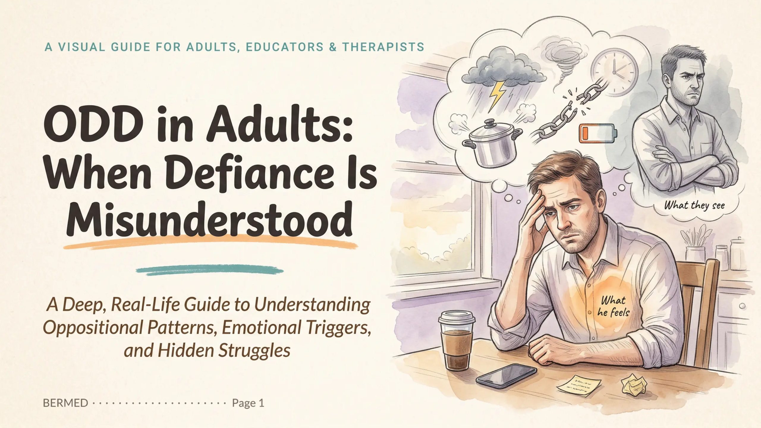 ODD in Adults: When Defiance Is Misunderstood — Visual Guide by BERMED