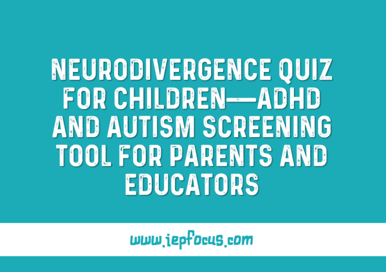 Is My Child Neurodivergent? The Complete Screening Quiz (2026)