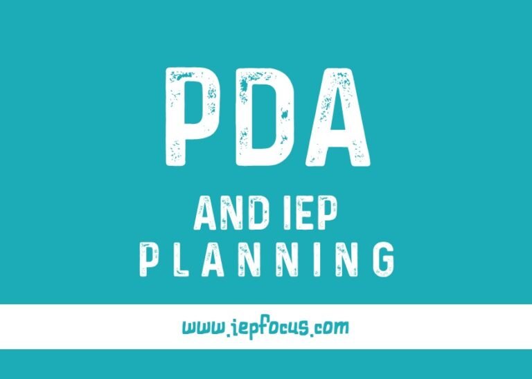 PDA IEP Planning