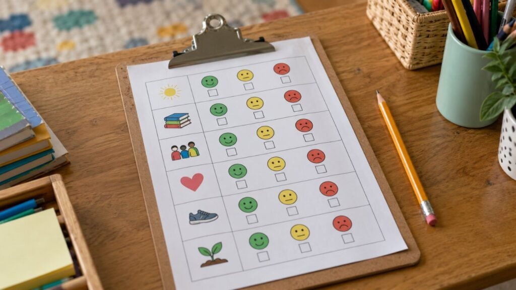 Daily report card used to track ADHD IEP goals