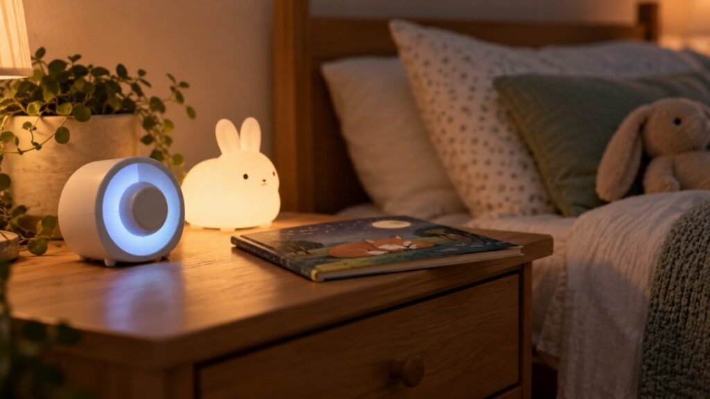 Visual timer supporting a bedtime routine at home