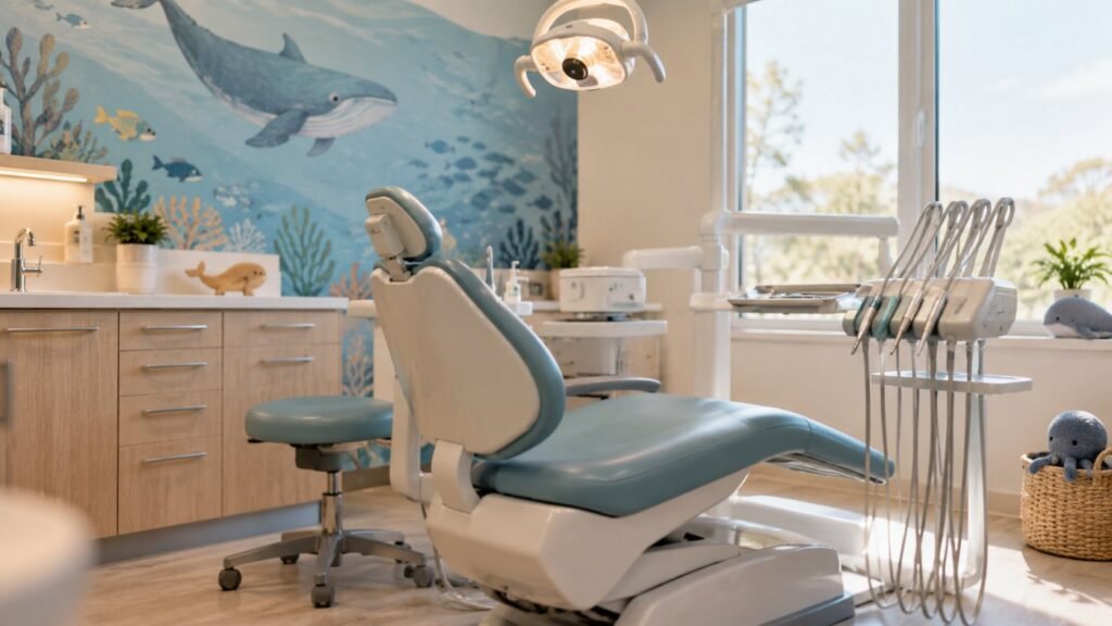A calm dental office, part of dentist tips for autistic children