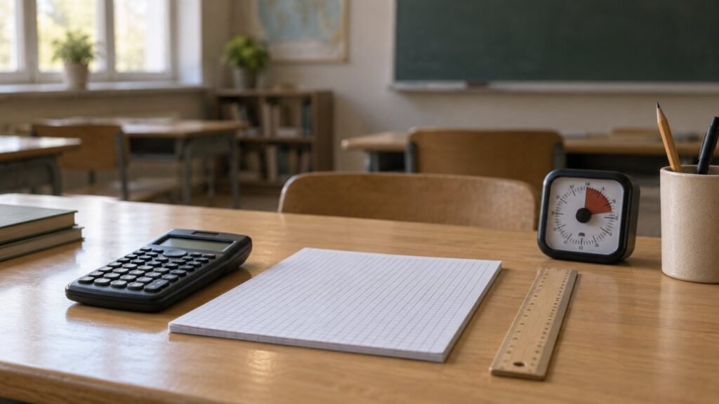 Dyscalculia in the classroom: a calculator, graph paper and timer as math accommodations
