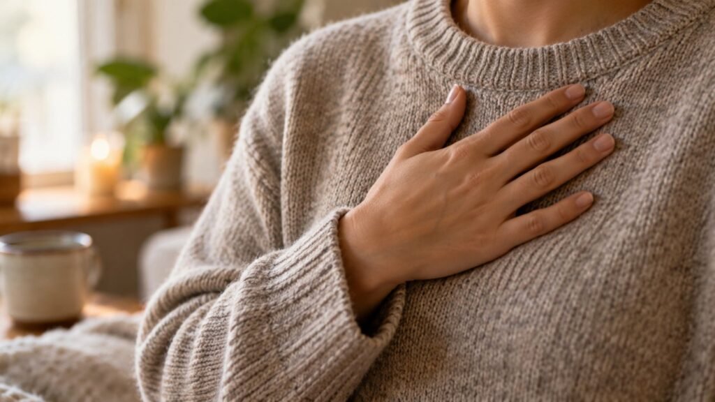 Interoception and emotional regulation: a parent models noticing breath and heartbeat