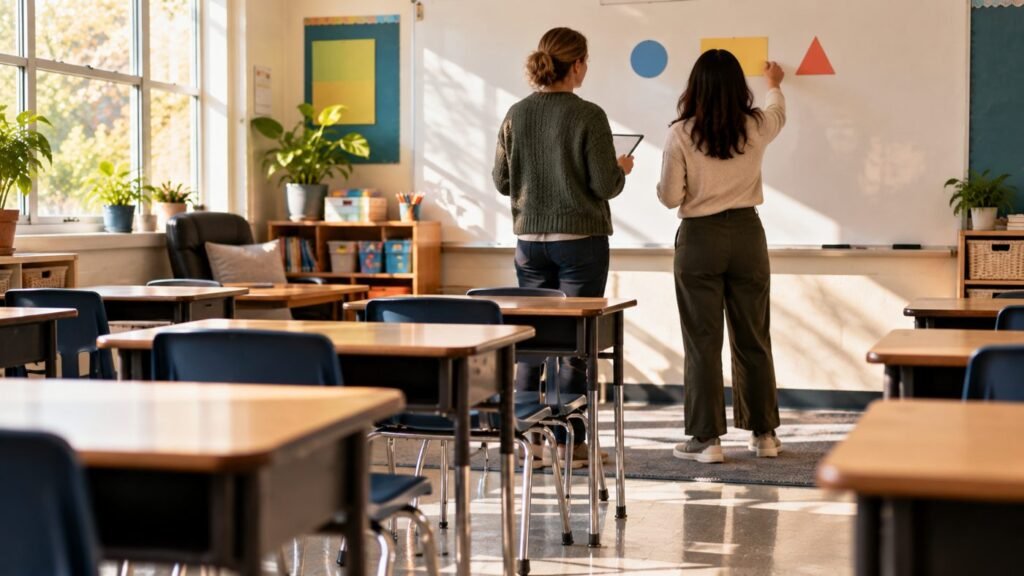 Least restrictive environment: two teachers co-teaching