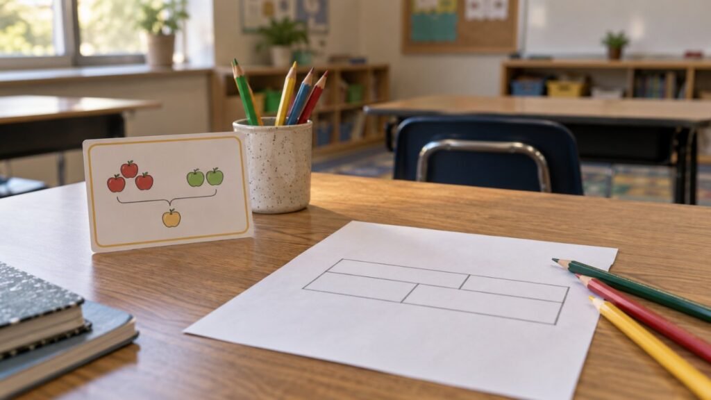 Math problem solving IEP goals: drawing a bar model