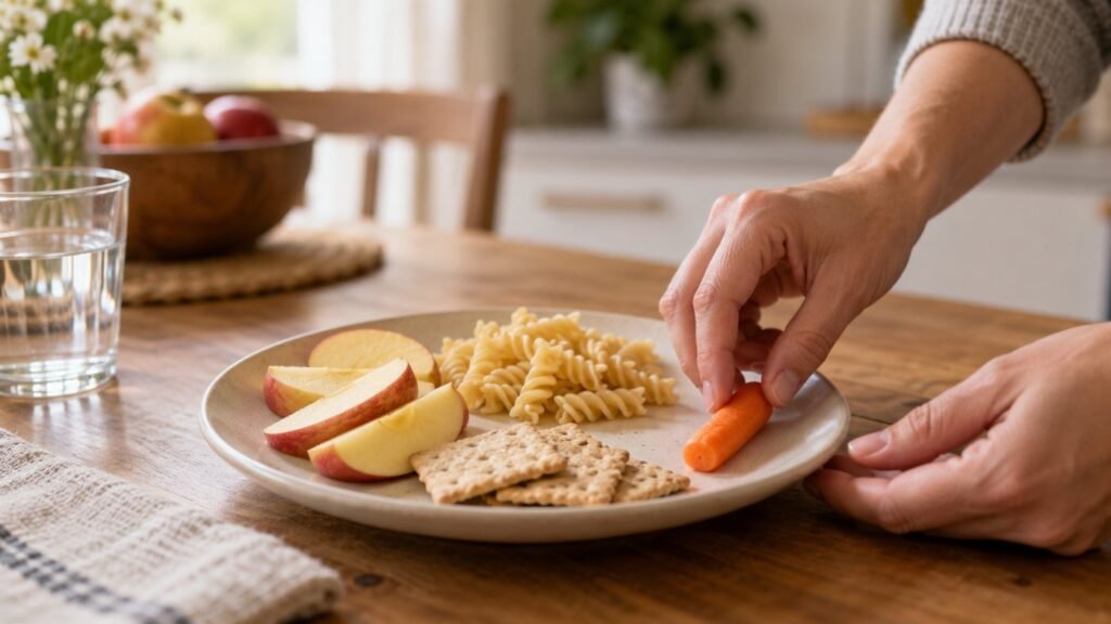 Food chaining for picky eating in autistic children: a new food next to safe foods
