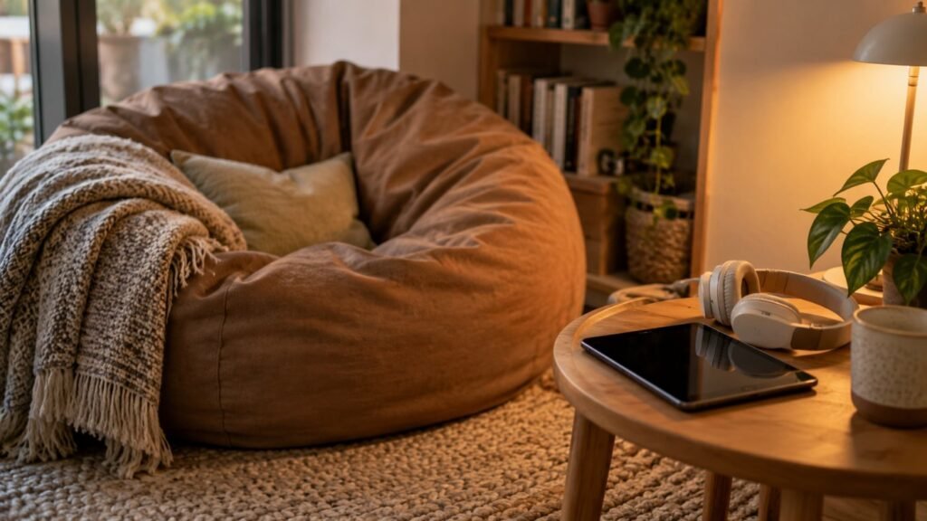 Reading corner with audio support for fluency practice