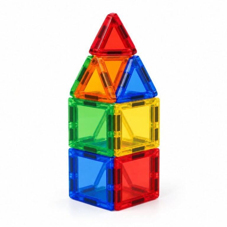 Best sensory gifts for kids with special needs: magnetic building tiles
