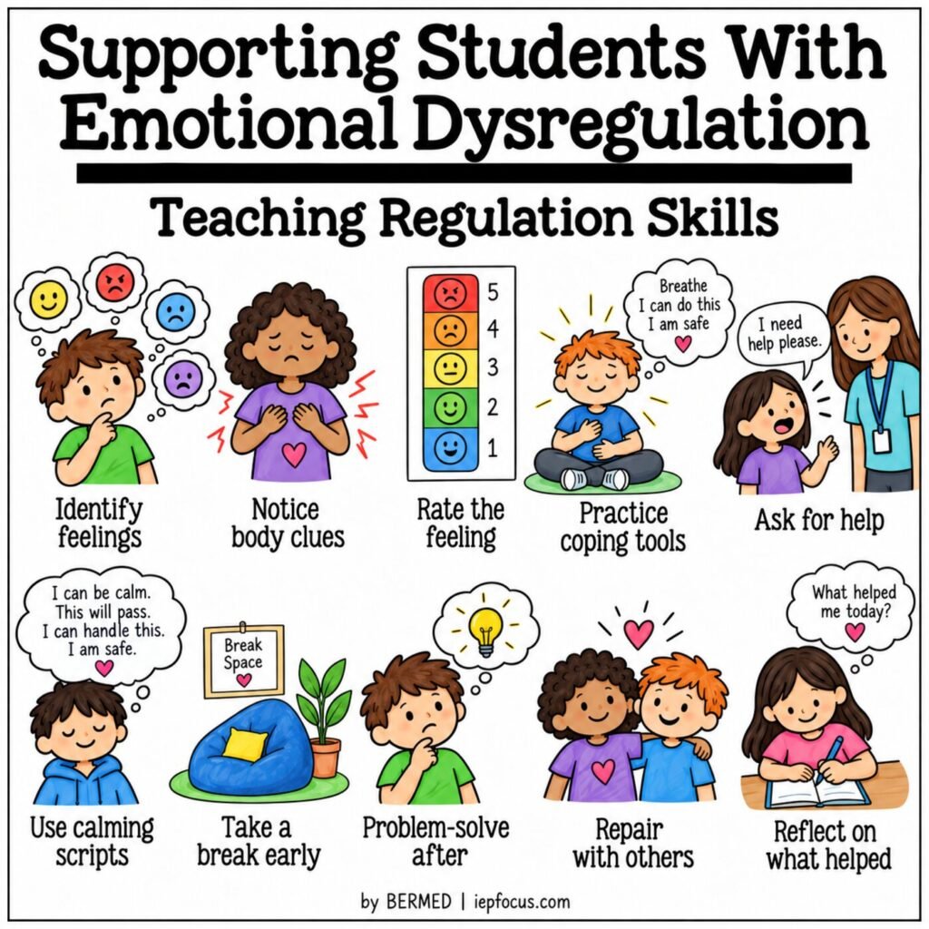 Teaching regulation skills to students