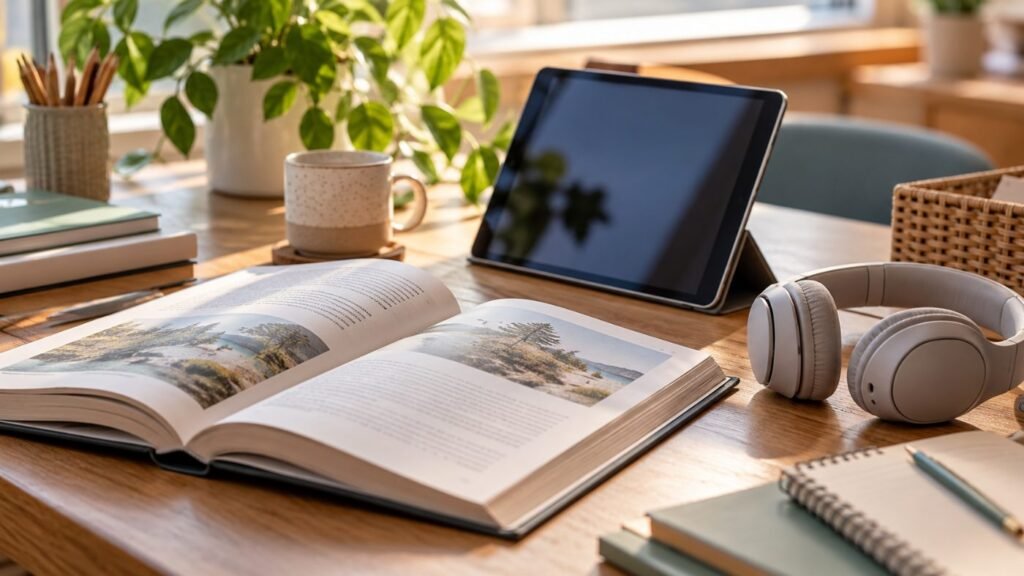 Universal design for learning: text and audio options for reading