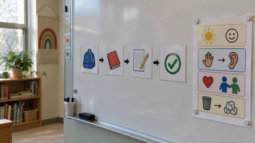 Visual anchor chart as a working memory strategy in the classroom