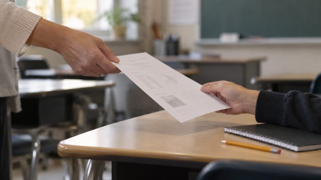 Providing printed notes, a working memory strategy in the classroom